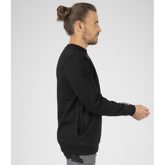 SWEATSHIRT MIT RUNDHALS LEON SCHWARZ - Nine Worths by North Ways