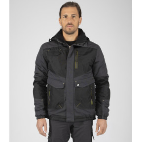 ARBEITSJACKE LILIAN GRAU / SCHWARZ - Nine Worths by North Ways