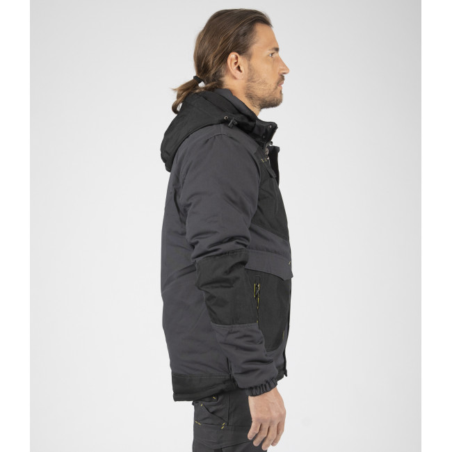 BLOUSON DE TRAVAIL LILIAN GRIS / NOIR - Nine Worths by North Ways