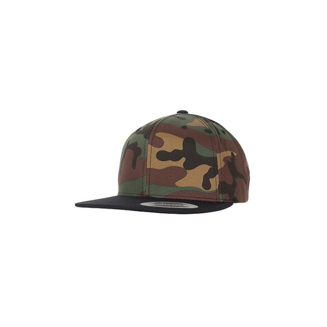 Classic Snapback 2-Tone Camo groen camo/zwart pet - Flexfit