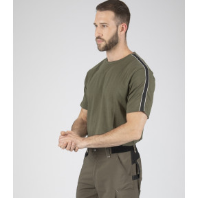 Arbeits-T-Shirt mit kurzen Ärmeln Luka khaki - Nine Worths by North Ways
