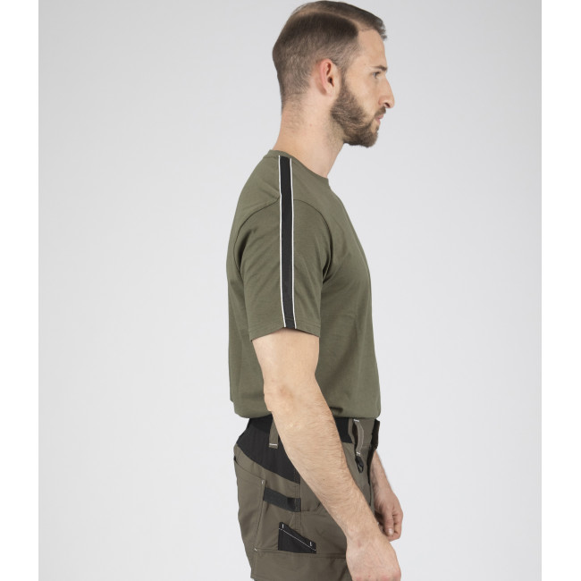 T-shirt de travail à manches courtes Luka kaki - Nine Worths by North Ways