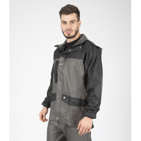 ARBEITSREGENJACKE MORAY GRAU / SCHWARZ - Nine Worths by North Ways