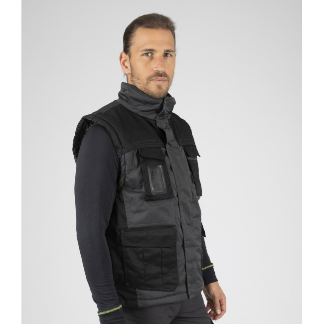 GILET PIATTEC GRIS ET NOIR - Nine Worths by North Ways