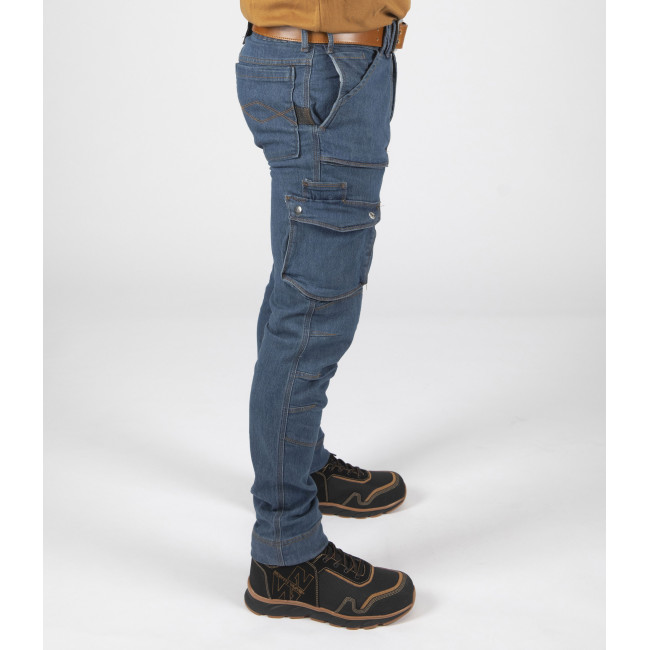 Arbeitshose mit vielen Taschen Usain blau - Nine Worths by North Ways