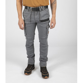 Pantalon de travail multipoches Usain gris - Nine Worths by North Ways