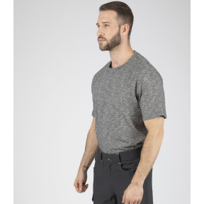 Kurzarm-T-Shirt für Herren Quentin meliert grau - Nine Worths by North Ways