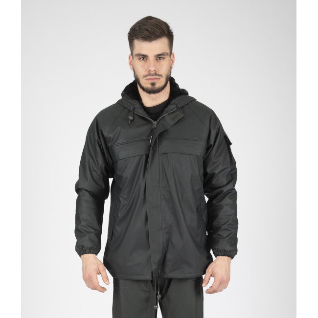 BLOUSON DE PLUIE DE TRAVAIL TURTLE OLIVE - Nine Worths by North Ways