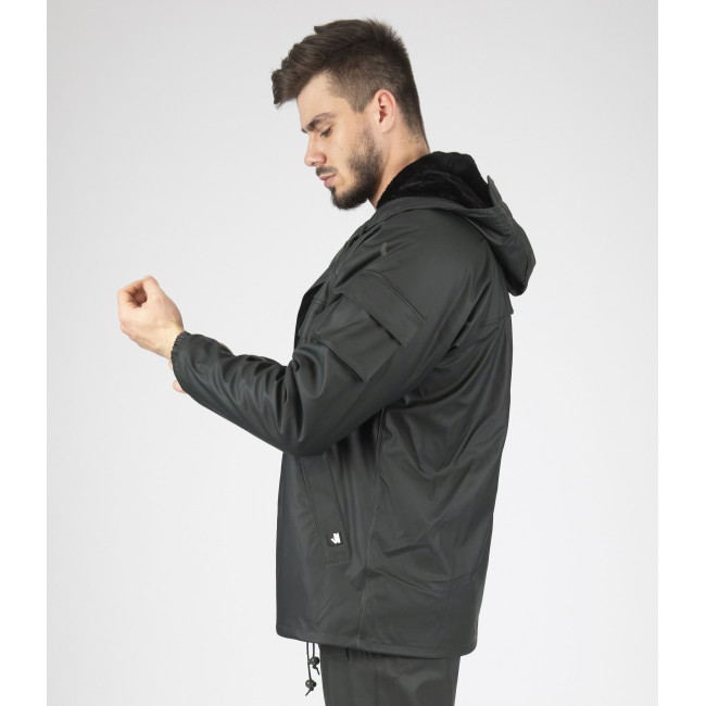 BLOUSON DE PLUIE DE TRAVAIL TURTLE OLIVE - Nine Worths by North Ways