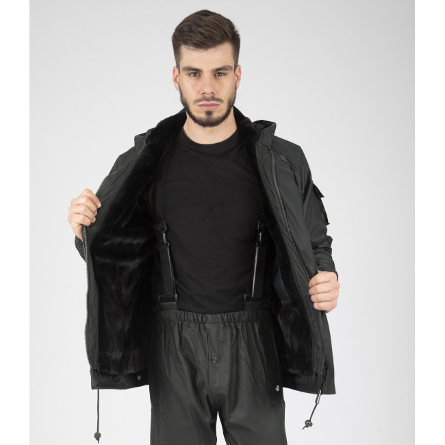 BLOUSON DE PLUIE DE TRAVAIL TURTLE OLIVE - Nine Worths by North Ways