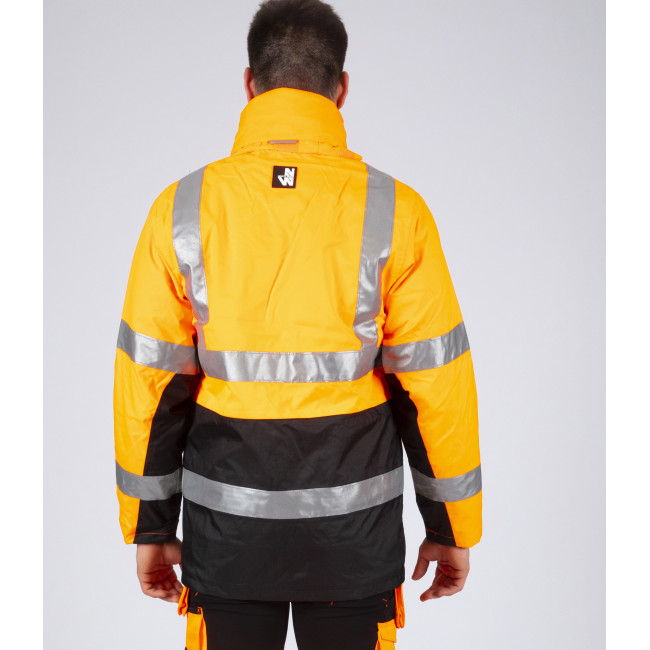 WARNSCHUTZ-ARBEITSPARKA WELLINGTON NEONORANGE - Nine Worths by North Ways