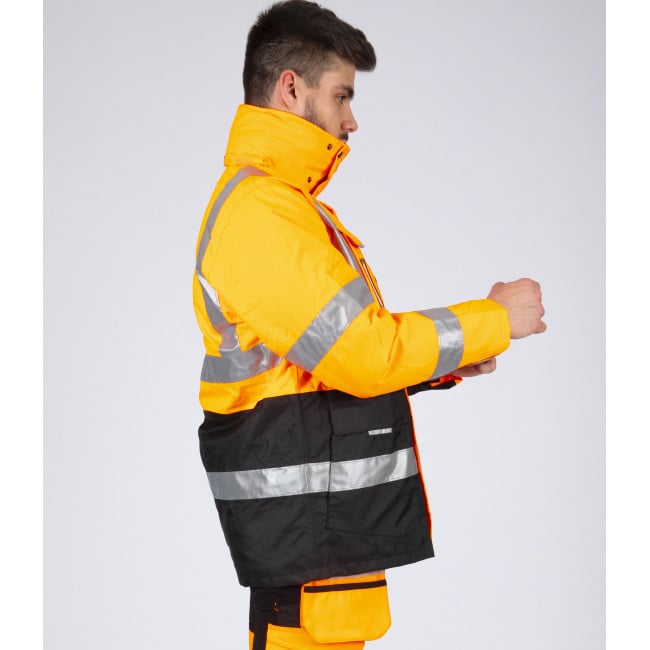 PARKA DE TRAVAIL HAUTE VISIBILITÉ WELLINGTON ORANGE FLUO - Nine Worths by North Ways