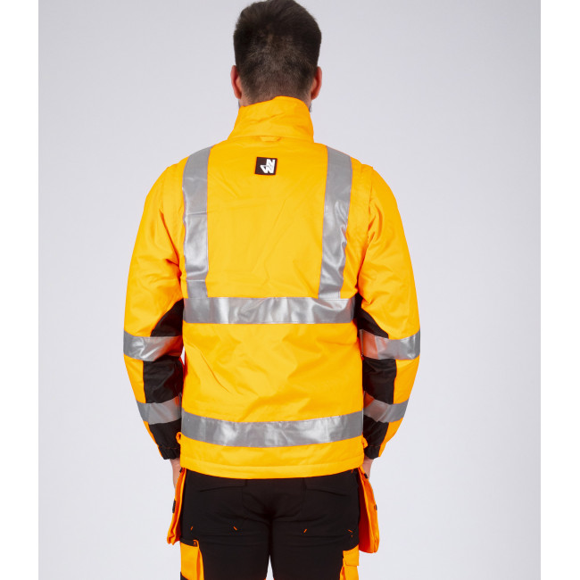 PARKA DE TRAVAIL HAUTE VISIBILITÉ WELLINGTON ORANGE FLUO - Nine Worths by North Ways
