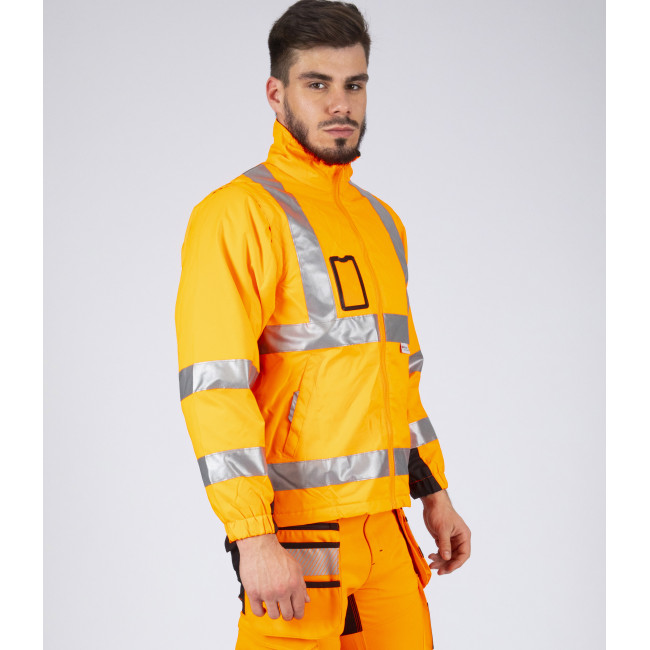HOCHSICHTBARE ARBEITSPARKA WELLINGTON NEON-ORANGE - Nine Worths by North Ways