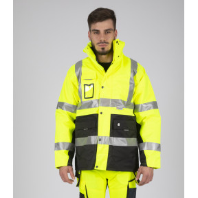 WERKPARKA HOGE ZICHTBAARHEID WELLINGTON FLUOR GEEL - Nine Worths by North Ways