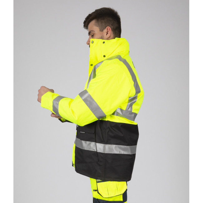 PARKA DE TRAVAIL HAUTE VISIBILITÉ WELLINGTON JAUNE FLUO - Nine Worths by North Ways