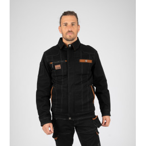Blouson de travail multipoches Berger noir/camel - North Ways