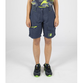 Bermuda de travail femme Sharon marine/jaune fluo - Nine Worths by North Ways