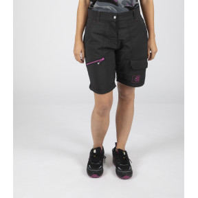 Bermuda de travail femme Sharon noir/fushia - Nine Worths by North Ways