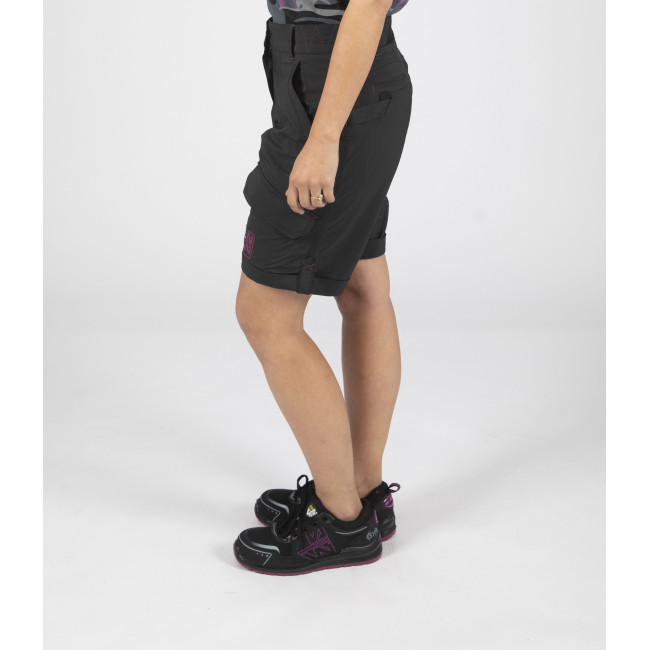 Bermuda de travail femme Sharon noir/fushia - Nine Worths by North Ways