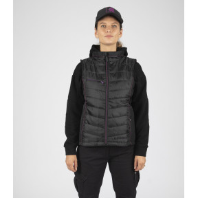 Doudoune de travail sans manches pour femme Constance noir - Nine Worths by North Ways