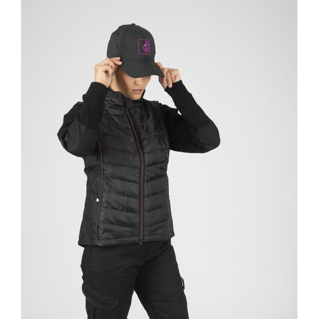 Doudoune de travail sans manches pour femme Constance noir - Nine Worths by North Ways