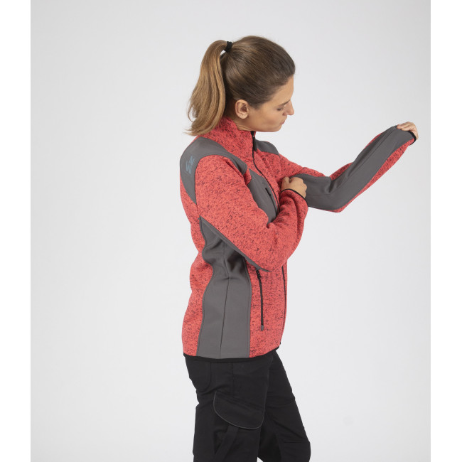 VESTE DE TRAVAIL FEMME LOUISE CORAIL - Nine Worths by North Ways