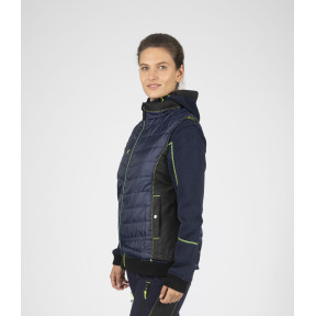 Doudoune de travail sans manches pour femme Constance bleu - North Ways
