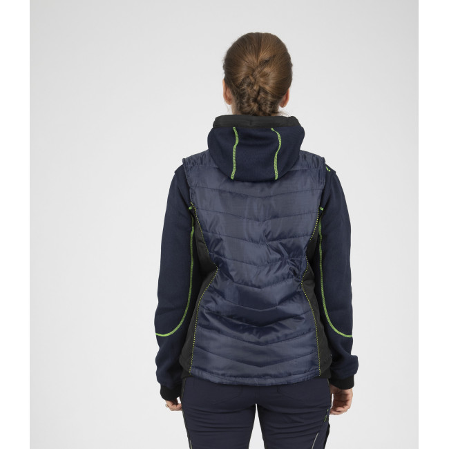 Ärmellose Damen-Arbeitssteppjacke Constance blau - Nine Worths by North Ways