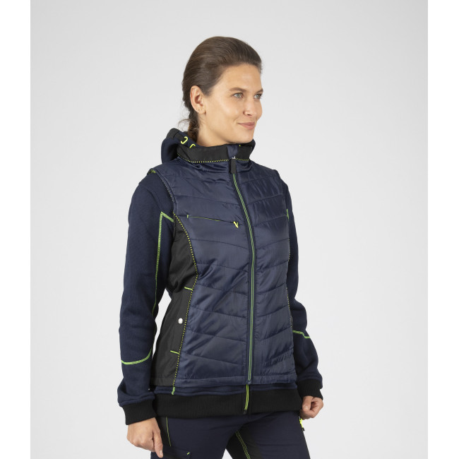 Doudoune de travail sans manches pour femme Constance bleu - Nine Worths by North Ways