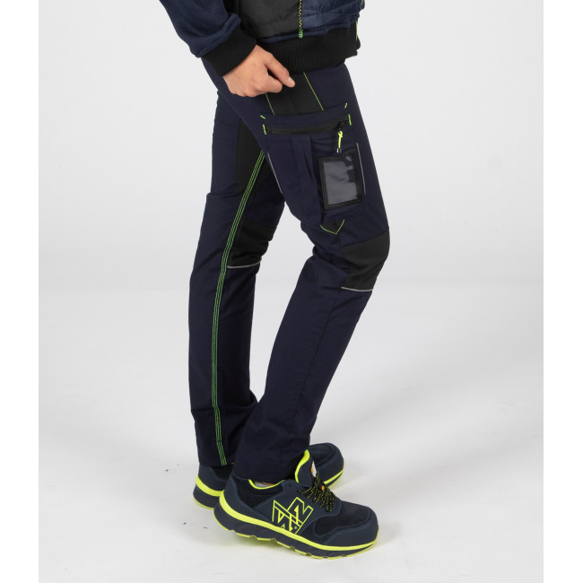 Chaussures de sécurité basses Shelly S3 SRC marine/jaune fluo - Nine Worths by North Ways
