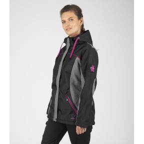 Parka de travail Flavie noir fushia - Nine Worths by North Ways