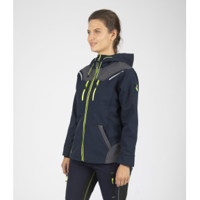 Blouson Florence marineblauw en fluorgeel - Nine Worths by North Ways