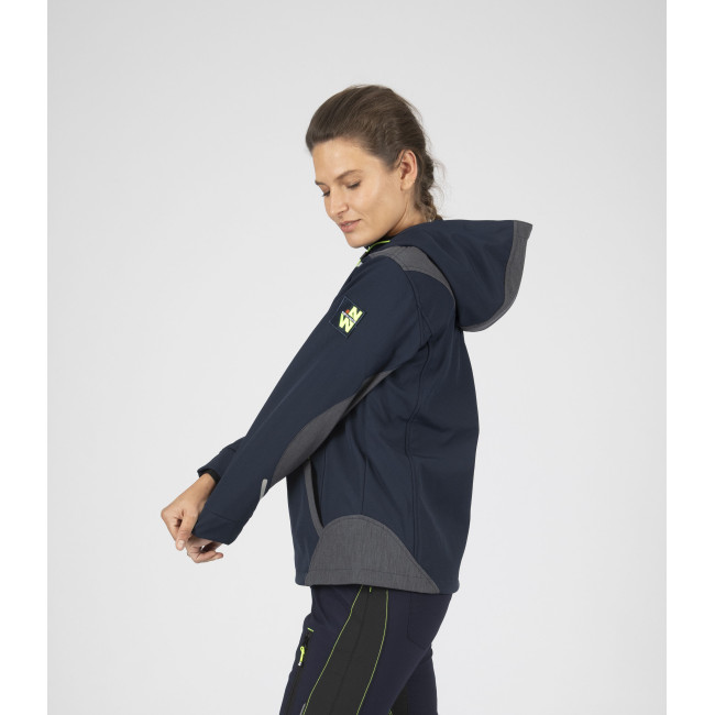 Blouson Florence Marine et jaune fluo - Nine Worths by North Ways