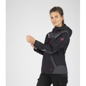 Blouson Florence Noir et fuchsia - North Ways