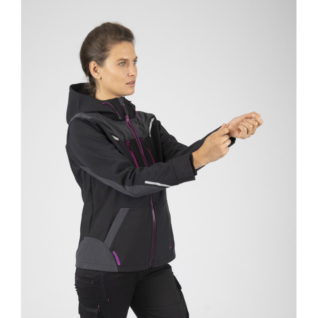 Blouson Florence Noir et fuchsia - Nine Worths by North Ways