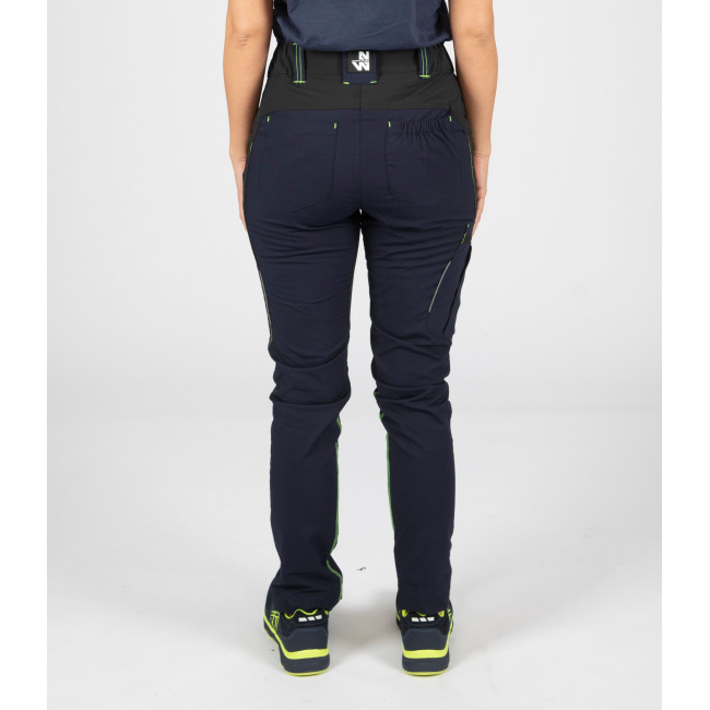 PANTALON DE TRAVAIL LUCIE MARINE / NOIR - Nine Worths by North Ways
