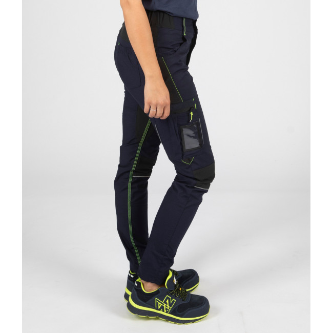 PANTALON DE TRAVAIL LUCIE MARINE / NOIR - Nine Worths by North Ways