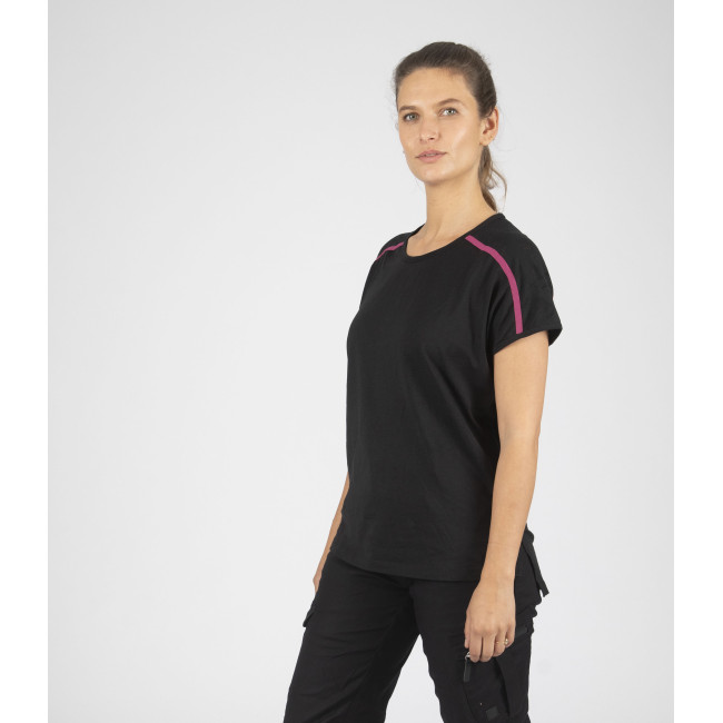T-shirt korte mouwen Mia zwart/fuchsia - Nine Worths by North Ways