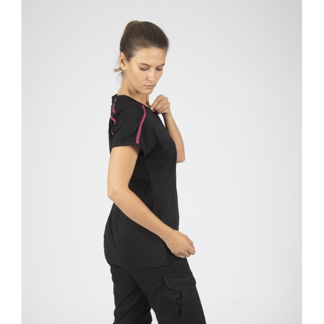 T-shirt korte mouwen Mia zwart/fuchsia - Nine Worths by North Ways