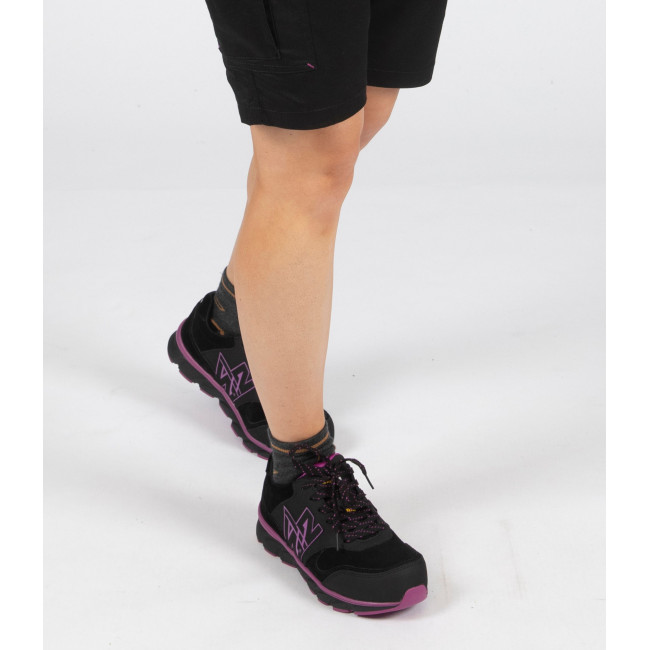 Niedrige Sicherheitsschuhe Shelly S3 SRC schwarz/fuchsia - Nine Worths by North Ways