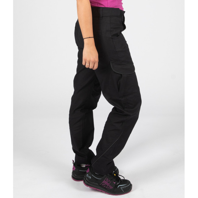 PANTALON DE TRAVAIL FEMME CAMILLE NOIR - Nine Worths by North Ways