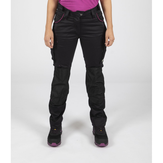 Pantalon de travail multipoches pour femme Eden noir - North Ways