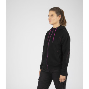 Gilet de travail femme Uma noir/fushia - Nine Worths by North Ways
