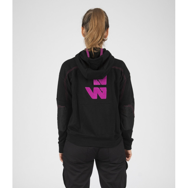 Damen Arbeitsweste Uma schwarz/fuchsia - Nine Worths by North Ways