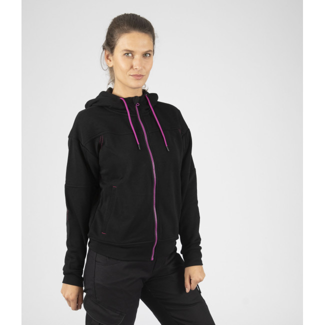Gilet de travail femme Uma noir/fushia - Nine Worths by North Ways