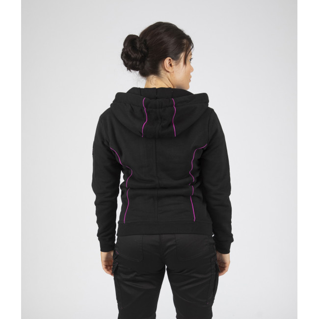 Damen Arbeitsweste ZANA schwarz fuchsia - Nine Worths by North Ways