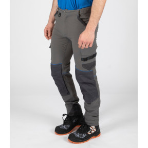 Pantalon de travail SACHA gris/bleu - Nine Worths by North Ways
