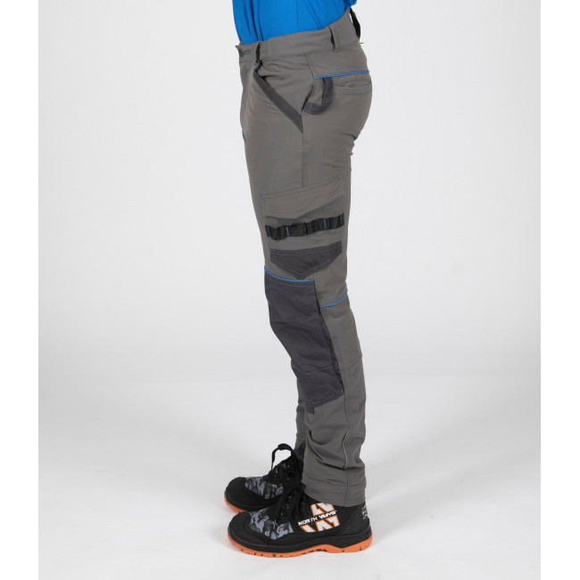 Pantalon de travail SACHA gris/bleu - North Ways