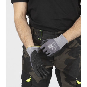 Beschermingshandschoenen met tactiele uiteinden Criss grijs - Nine Worths by North Ways